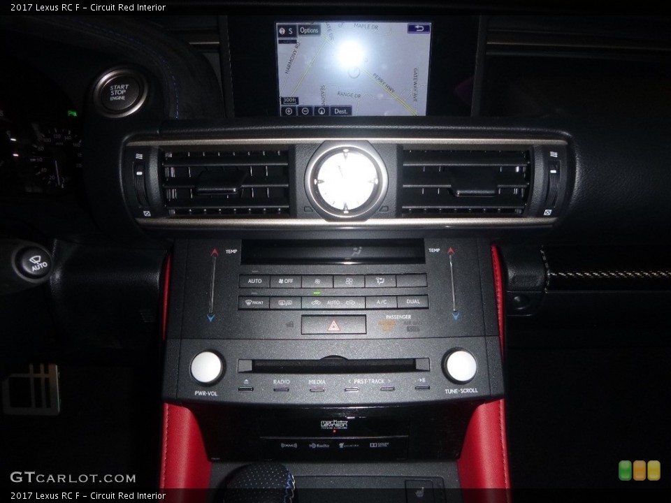 Circuit Red Interior Controls for the 2017 Lexus RC F #118893523