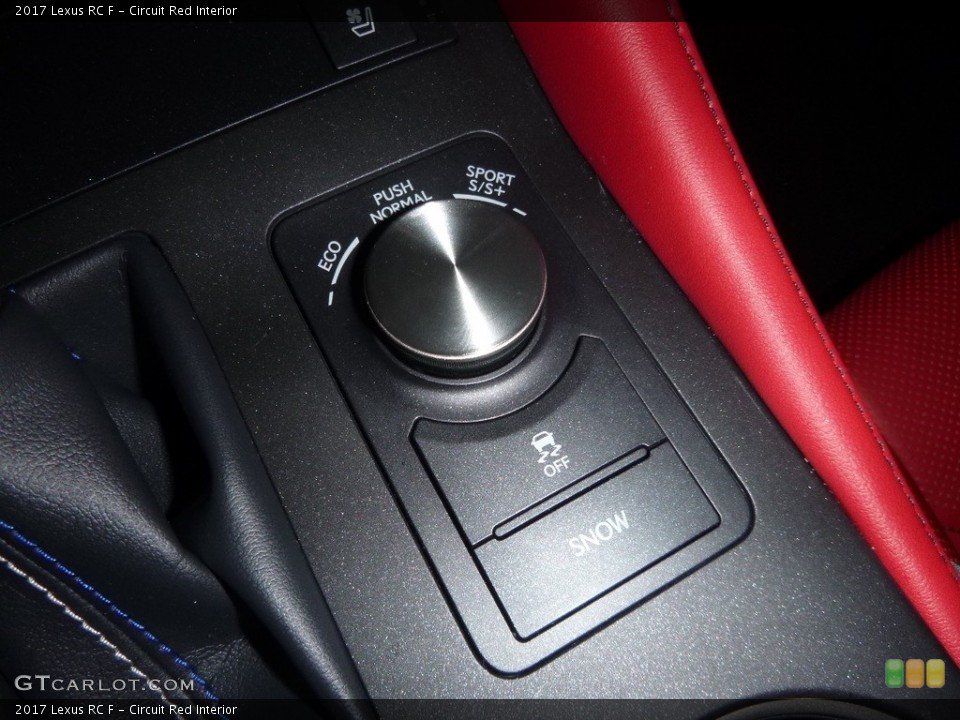 Circuit Red Interior Controls for the 2017 Lexus RC F #118893553