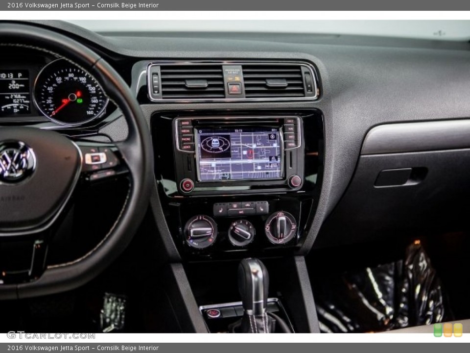 Cornsilk Beige Interior Controls for the 2016 Volkswagen Jetta Sport #118893568
