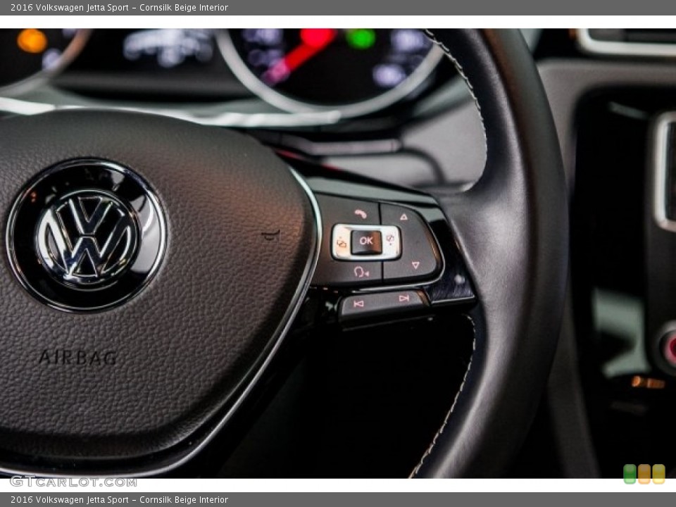 Cornsilk Beige Interior Controls for the 2016 Volkswagen Jetta Sport #118893775