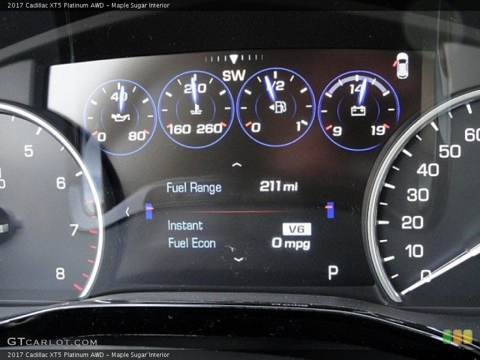 Maple Sugar Interior Gauges for the 2017 Cadillac XT5 Platinum AWD #118895560