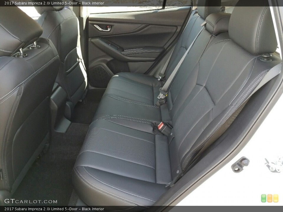 Black Interior Rear Seat for the 2017 Subaru Impreza 2.0i Limited 5-Door #118897045