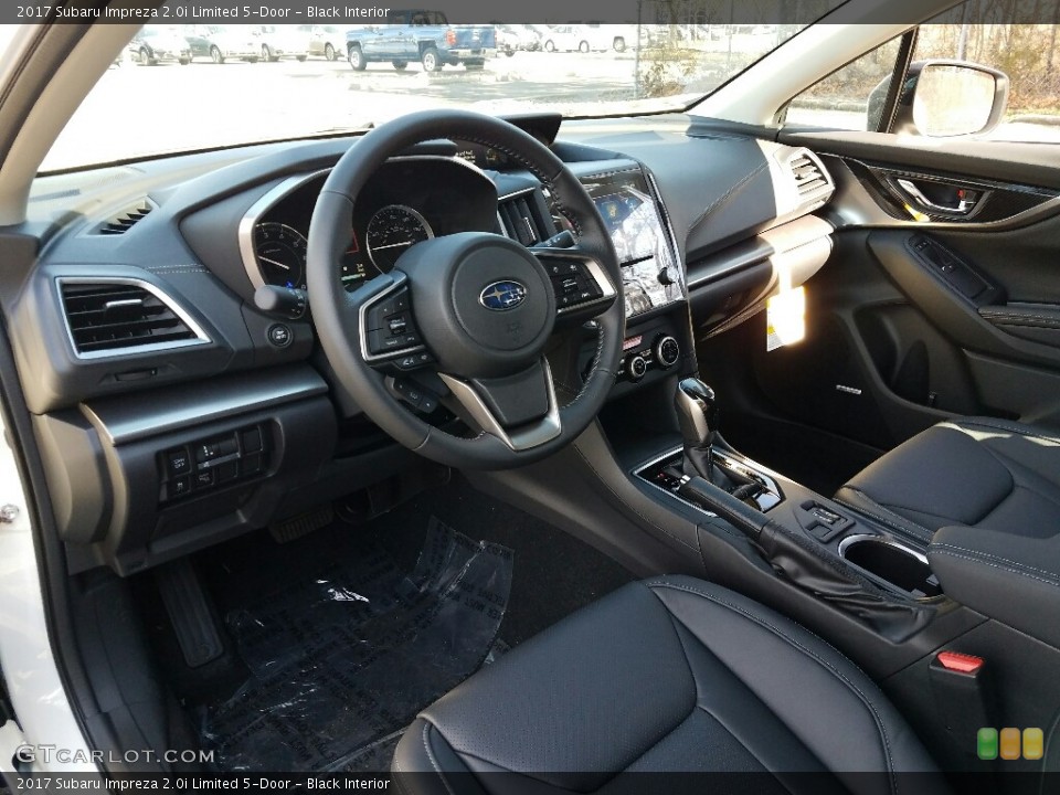 Black Interior Photo for the 2017 Subaru Impreza 2.0i Limited 5-Door #118897060