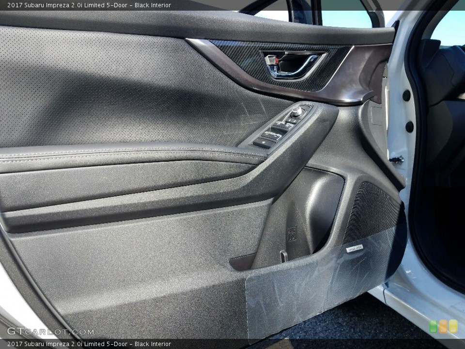 Black Interior Door Panel for the 2017 Subaru Impreza 2.0i Limited 5-Door #118897075
