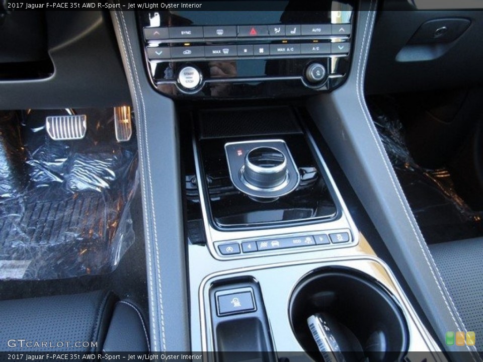 Jet w/Light Oyster Interior Controls for the 2017 Jaguar F-PACE 35t AWD R-Sport #118897399