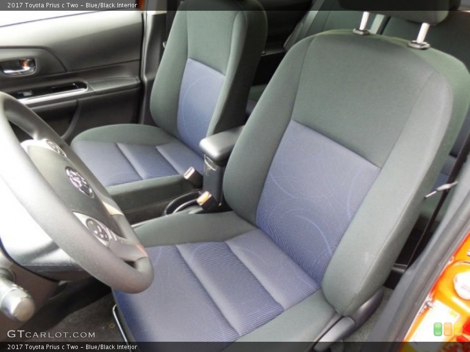 Blue/Black 2017 Toyota Prius c Interiors