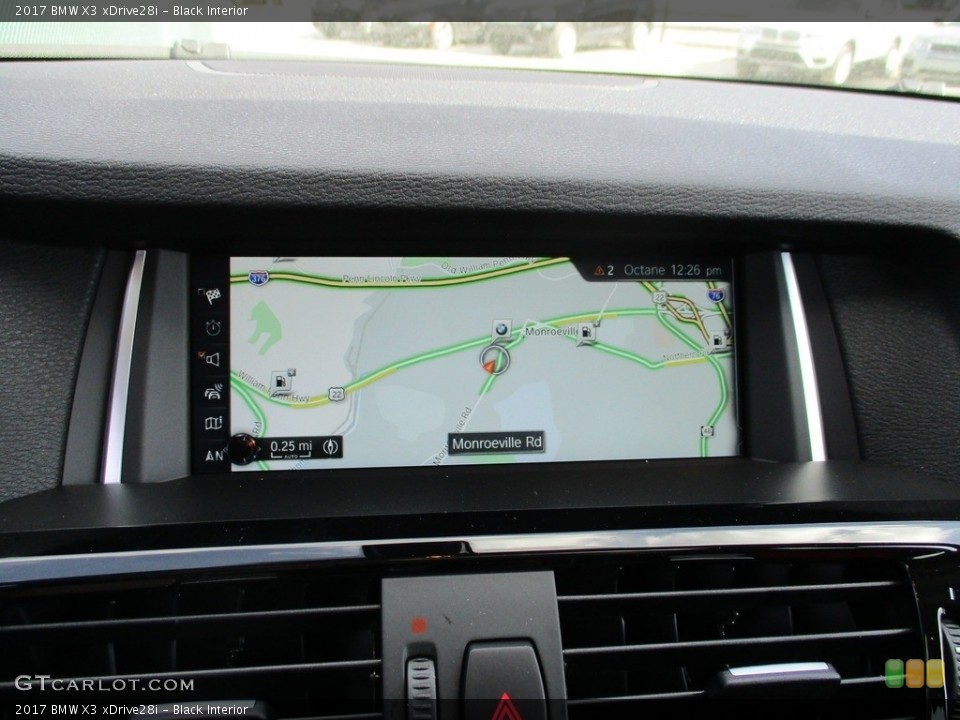 Black Interior Navigation for the 2017 BMW X3 xDrive28i #118902417