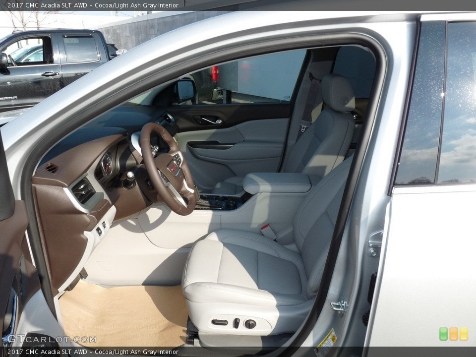 Cocoa/Light Ash Gray Interior Front Seat for the 2017 GMC Acadia SLT AWD #118910690
