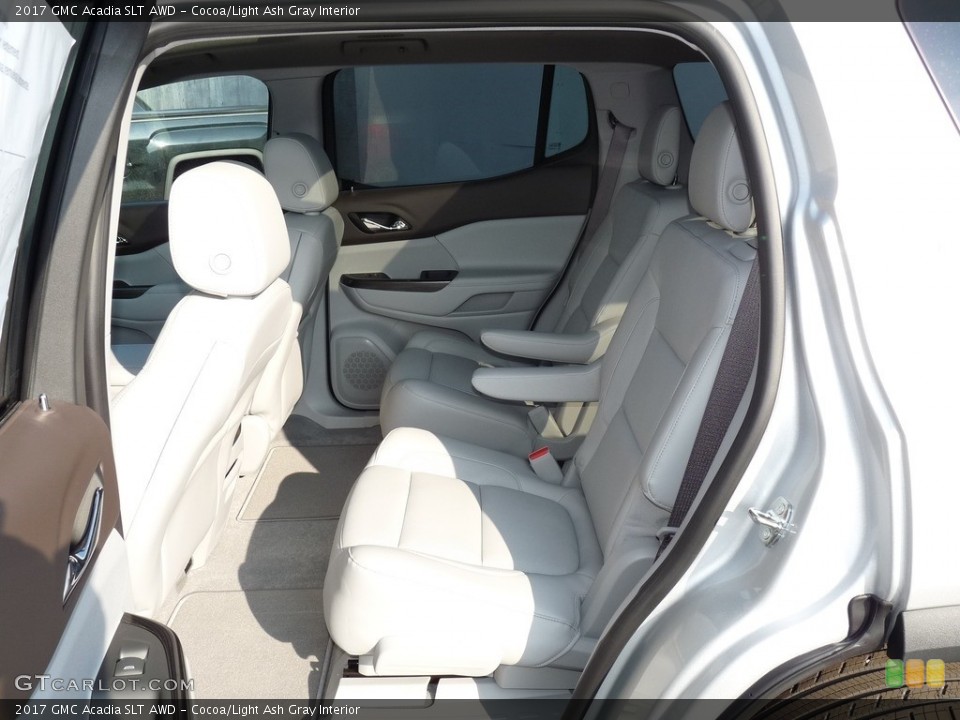 Cocoa/Light Ash Gray Interior Rear Seat for the 2017 GMC Acadia SLT AWD #118910710