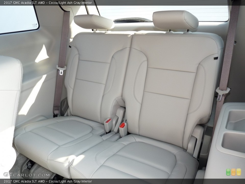 Cocoa/Light Ash Gray Interior Rear Seat for the 2017 GMC Acadia SLT AWD #118910732