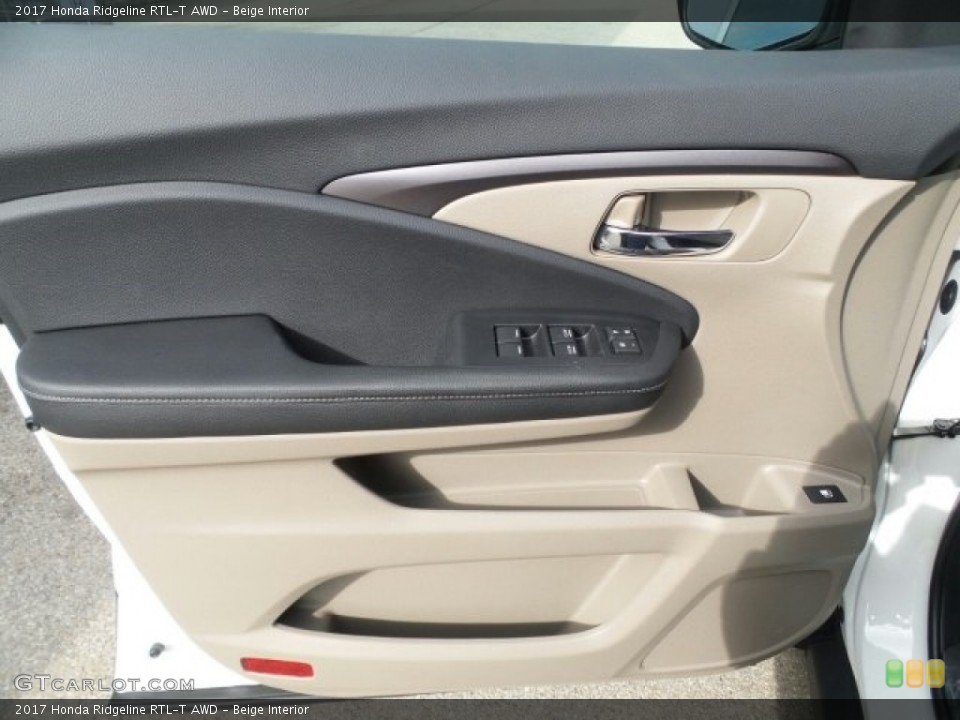Beige Interior Door Panel for the 2017 Honda Ridgeline RTL-T AWD #118913588