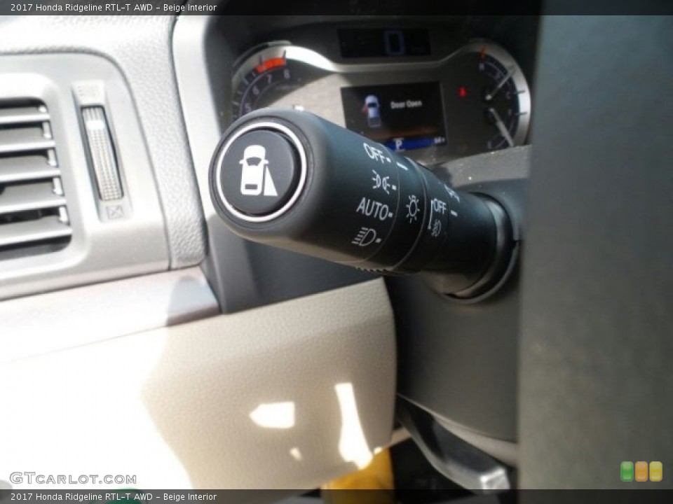 Beige Interior Controls for the 2017 Honda Ridgeline RTL-T AWD #118913777