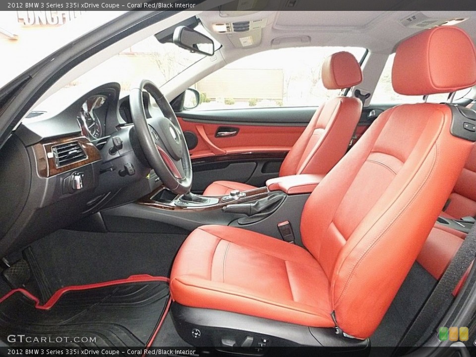 Coral Red/Black Interior Photo for the 2012 BMW 3 Series 335i xDrive Coupe #118914248