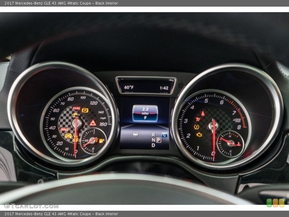 Black Interior Gauges for the 2017 Mercedes-Benz GLE 43 AMG 4Matic Coupe #118921994