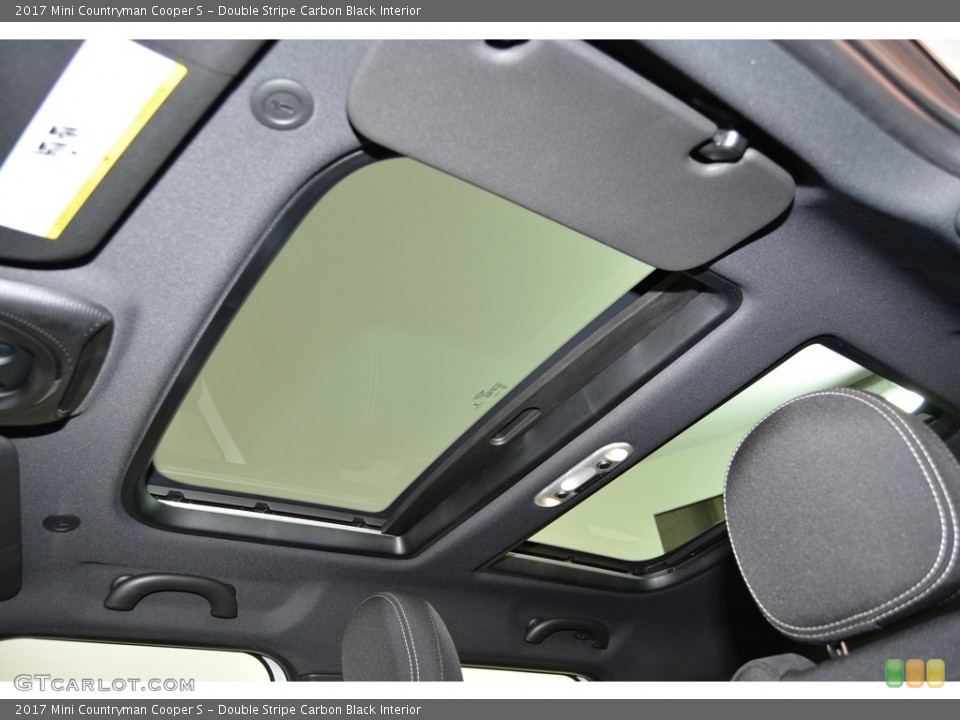 Double Stripe Carbon Black Interior Sunroof for the 2017 Mini Countryman Cooper S #118922195