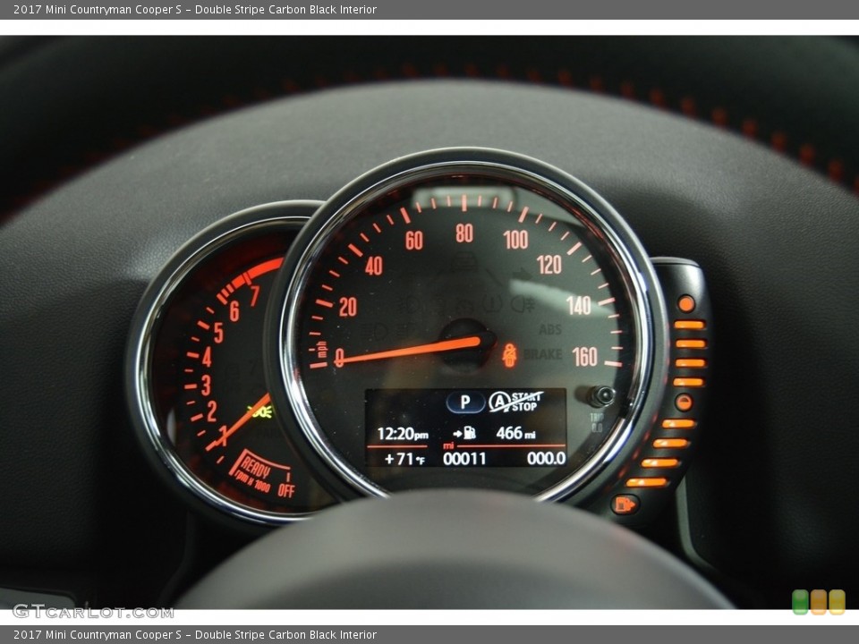 Double Stripe Carbon Black Interior Gauges for the 2017 Mini Countryman Cooper S #118922333