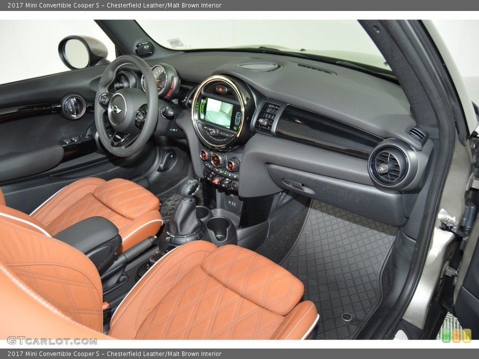 Chesterfield Leather/Malt Brown Interior Front Seat for the 2017 Mini Convertible Cooper S #118922945
