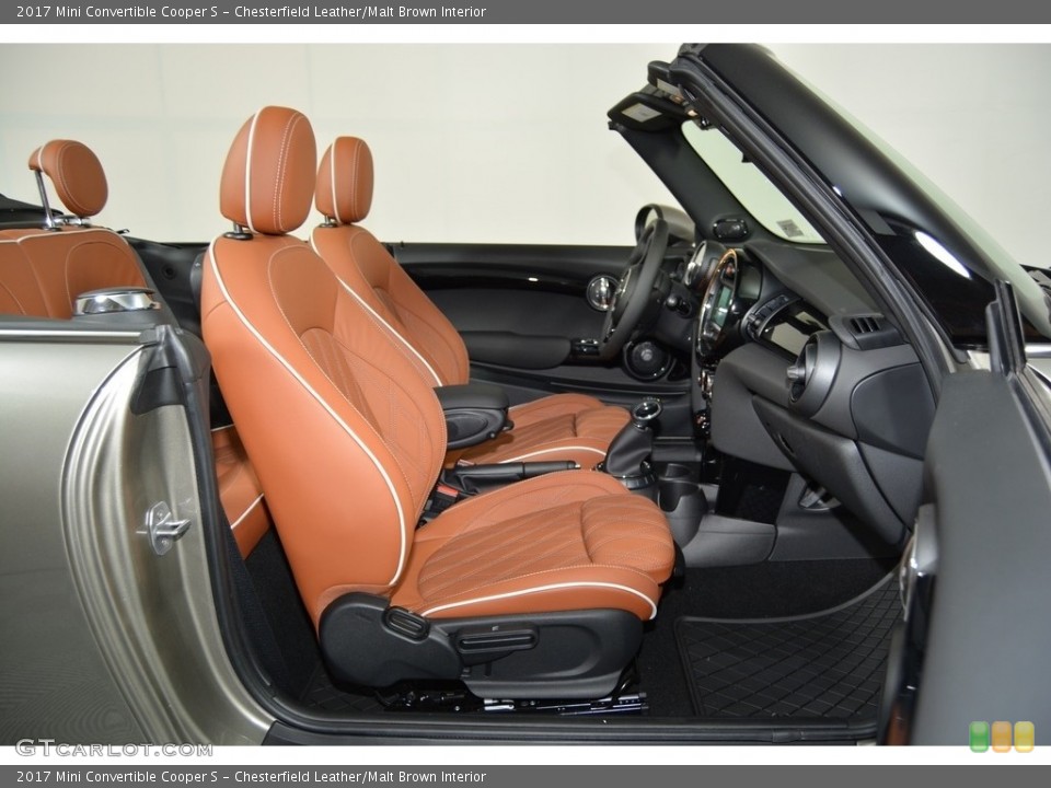 Chesterfield Leather/Malt Brown Interior Front Seat for the 2017 Mini Convertible Cooper S #118922963
