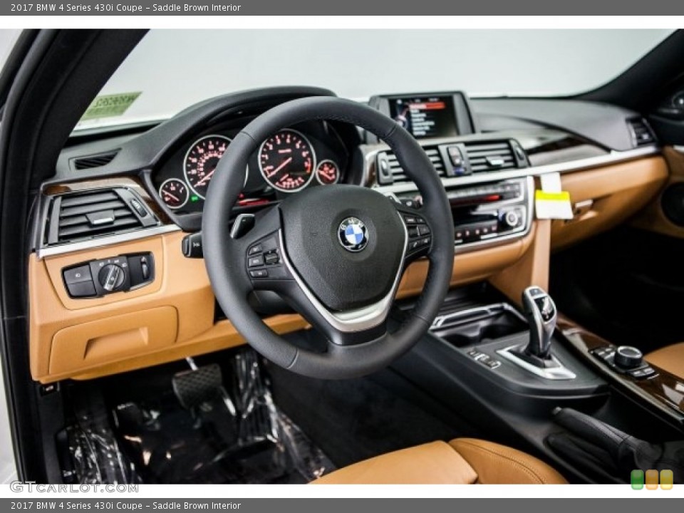 Saddle Brown Interior Dashboard for the 2017 BMW 4 Series 430i Coupe #118923104