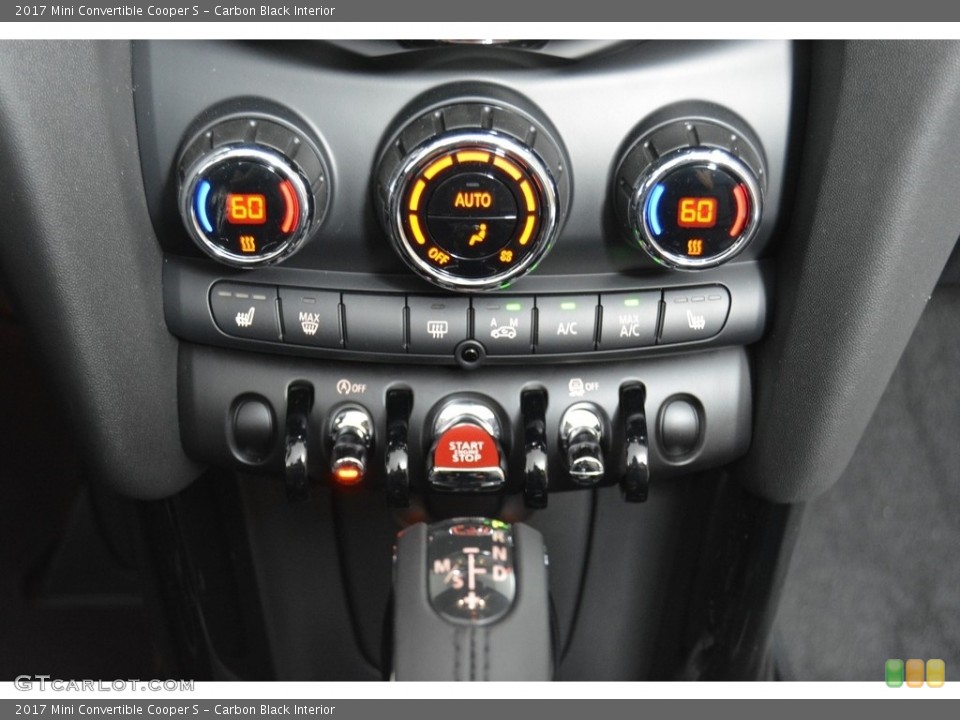 Carbon Black Interior Controls for the 2017 Mini Convertible Cooper S #118923863
