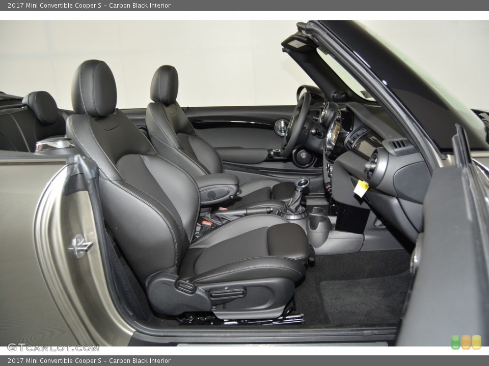 Carbon Black Interior Front Seat for the 2017 Mini Convertible Cooper S #118924532