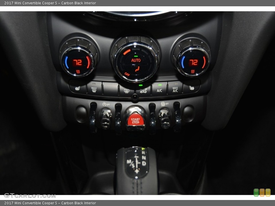 Carbon Black Interior Controls for the 2017 Mini Convertible Cooper S #118924601