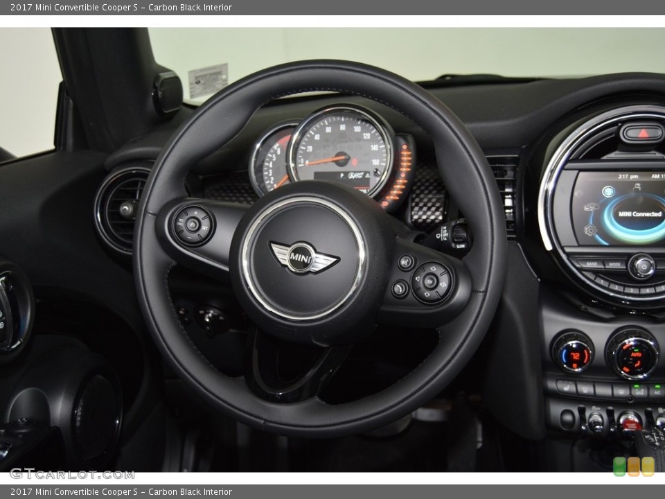 Carbon Black Interior Steering Wheel for the 2017 Mini Convertible Cooper S #118924646