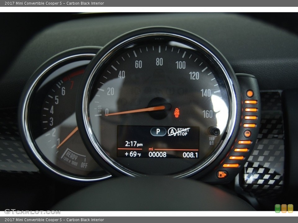 Carbon Black Interior Gauges for the 2017 Mini Convertible Cooper S #118924664