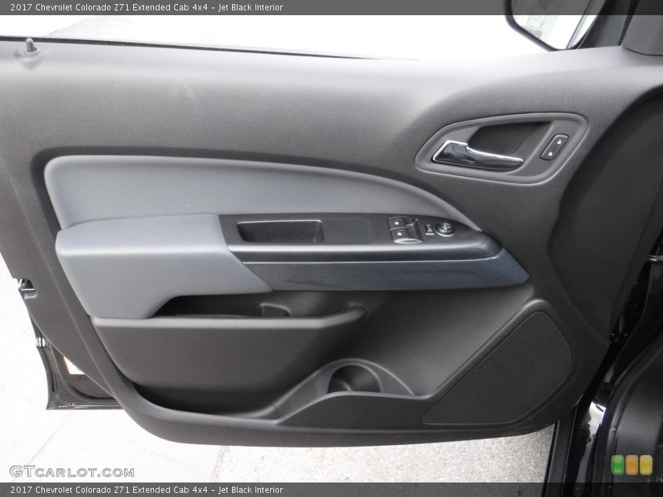 Jet Black Interior Door Panel for the 2017 Chevrolet Colorado Z71 Extended Cab 4x4 #118926002