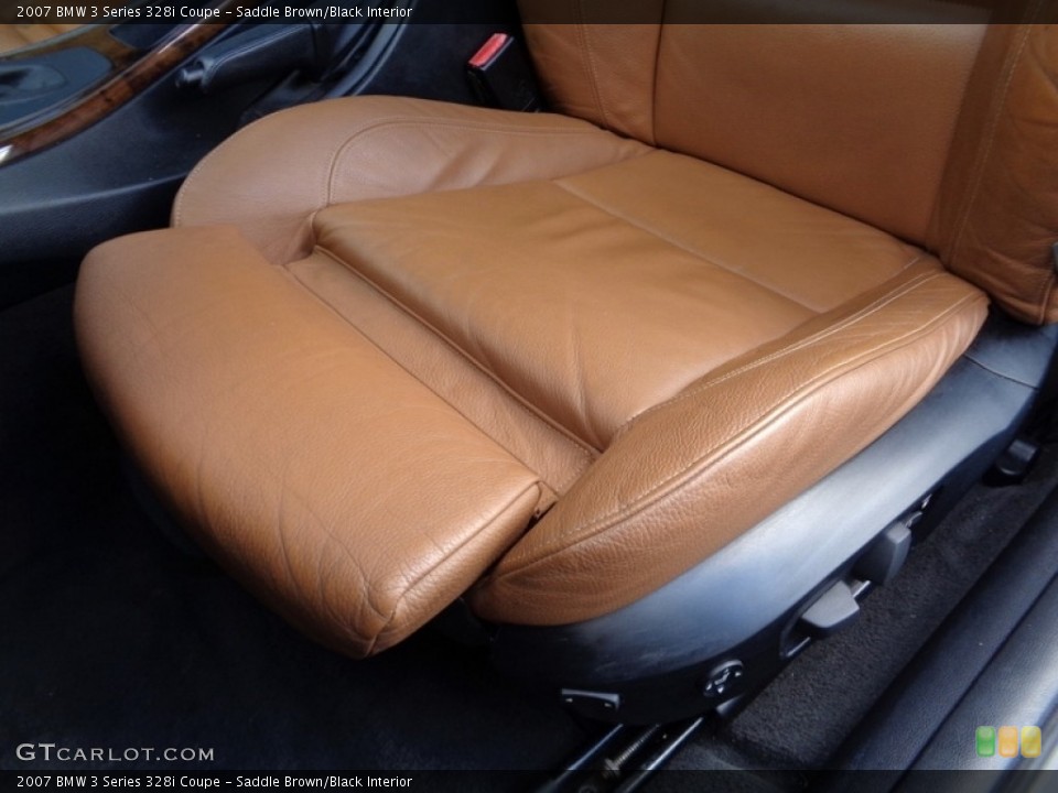 Saddle Brown/Black Interior Front Seat for the 2007 BMW 3 Series 328i Coupe #118927949