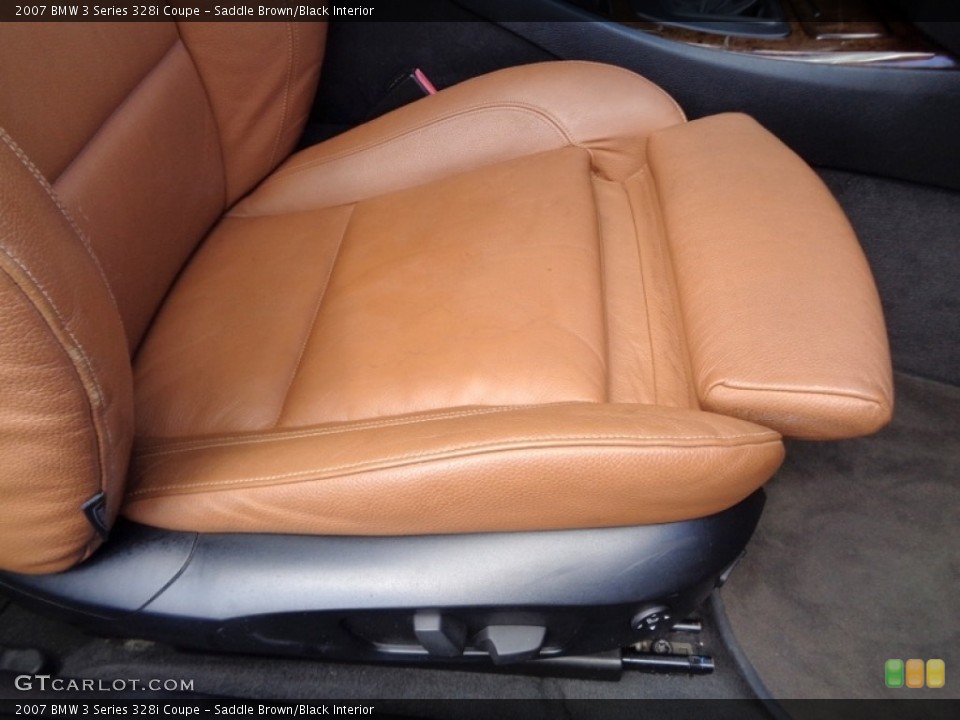 Saddle Brown/Black Interior Front Seat for the 2007 BMW 3 Series 328i Coupe #118927970