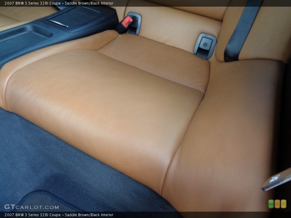 Saddle Brown/Black Interior Rear Seat for the 2007 BMW 3 Series 328i Coupe #118927985