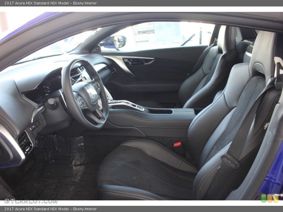 Ebony Interior Front Seat for the 2017 Acura NSX  #118929991
