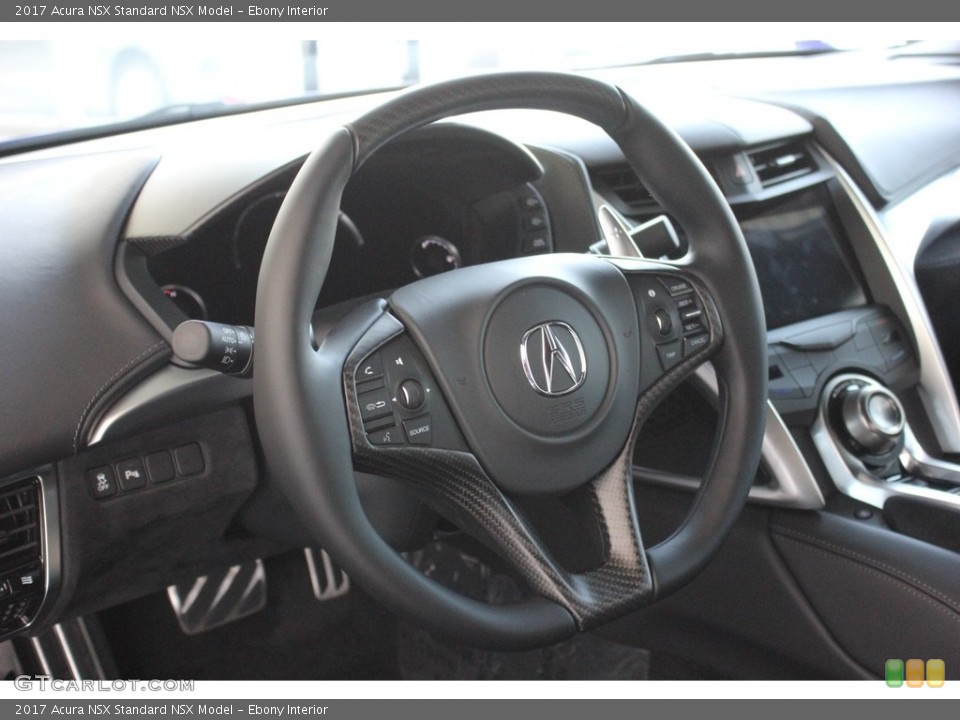 Ebony Interior Steering Wheel for the 2017 Acura NSX  #118930013