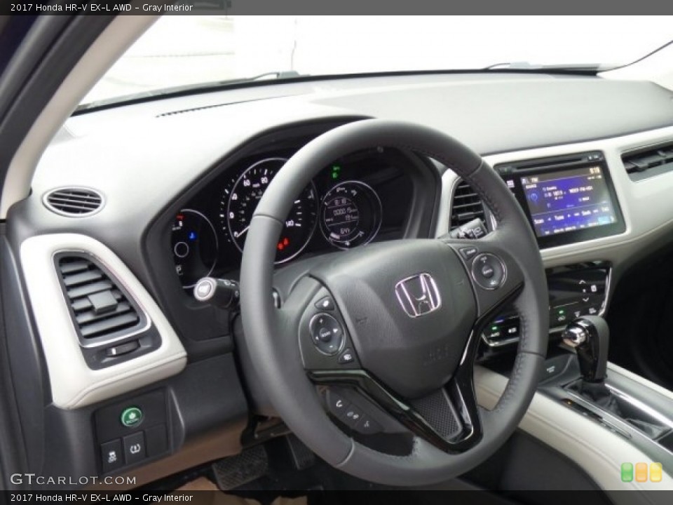 Gray Interior Dashboard for the 2017 Honda HR-V EX-L AWD #118930696