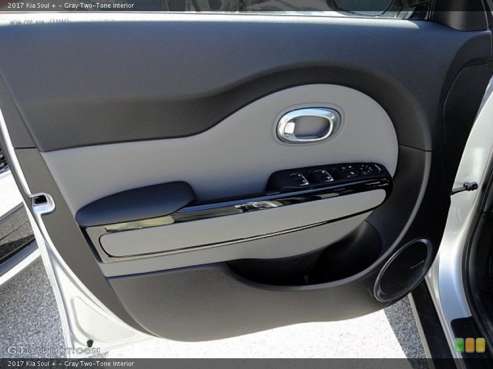 Gray Two-Tone Interior Door Panel for the 2017 Kia Soul + #118932253