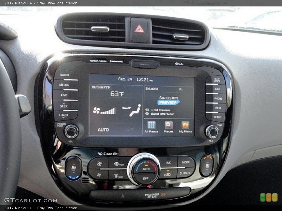 Gray Two-Tone Interior Controls for the 2017 Kia Soul + #118932379