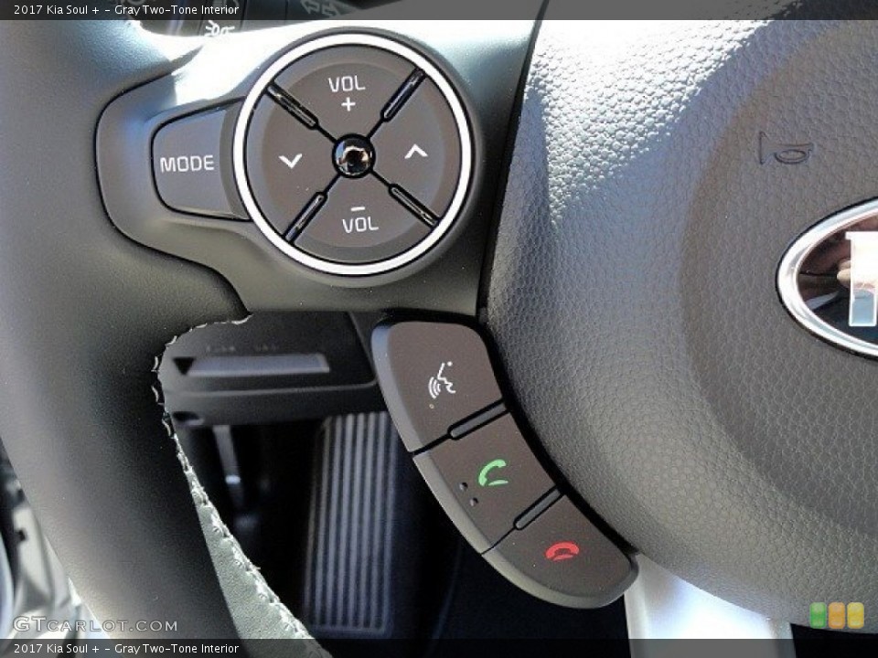Gray Two-Tone Interior Controls for the 2017 Kia Soul + #118932509