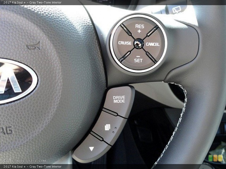 Gray Two-Tone Interior Controls for the 2017 Kia Soul + #118932529