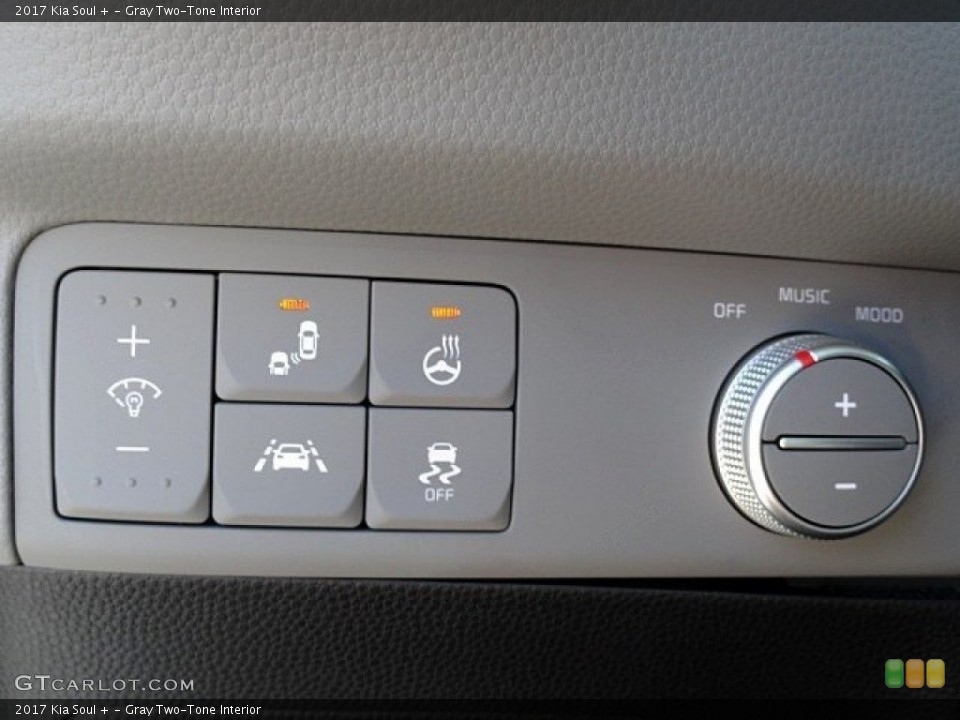Gray Two-Tone Interior Controls for the 2017 Kia Soul + #118932574
