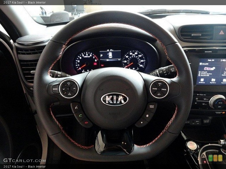 Black Interior Steering Wheel for the 2017 Kia Soul ! #118934389