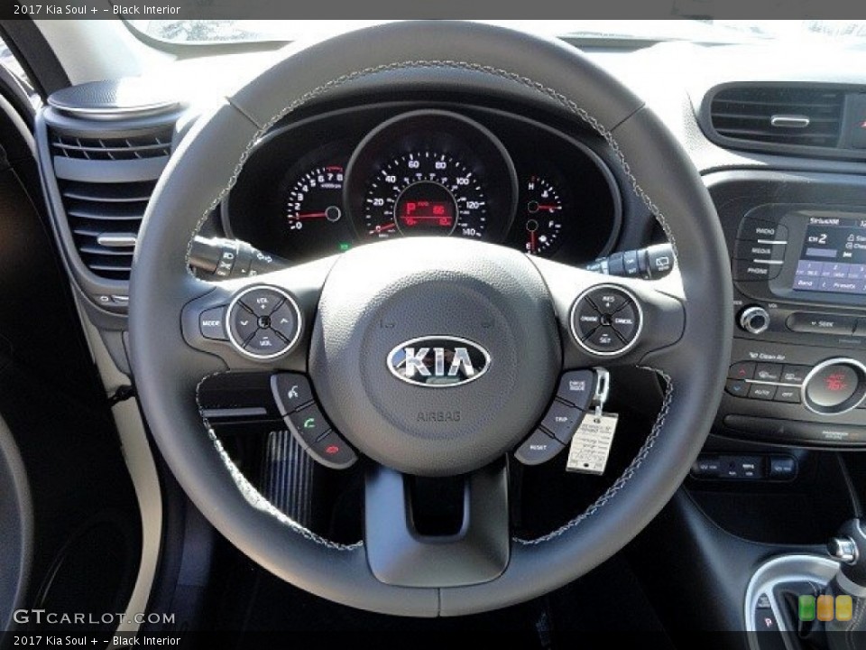 Black Interior Steering Wheel for the 2017 Kia Soul + #118935073