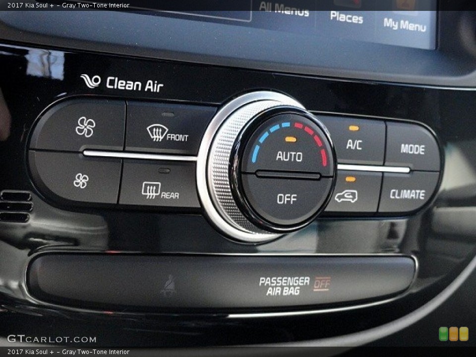 Gray Two-Tone Interior Controls for the 2017 Kia Soul + #118935630