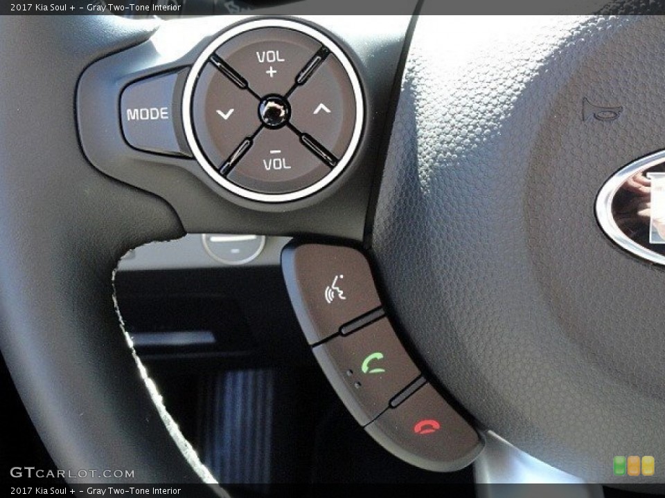 Gray Two-Tone Interior Controls for the 2017 Kia Soul + #118935705