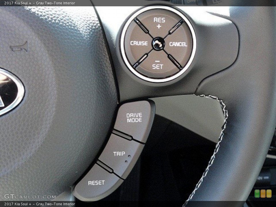 Gray Two-Tone Interior Controls for the 2017 Kia Soul + #118935727