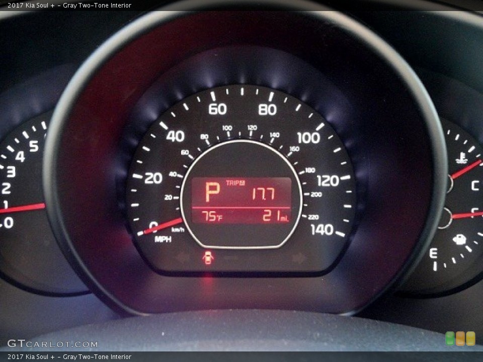 Gray Two-Tone Interior Gauges for the 2017 Kia Soul + #118935741