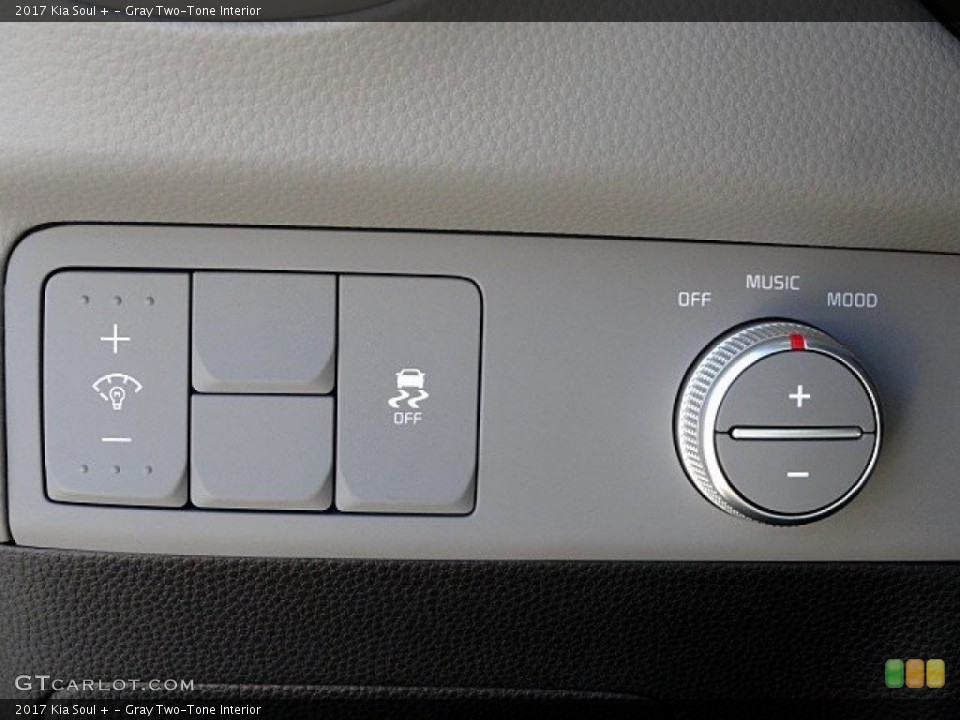 Gray Two-Tone Interior Controls for the 2017 Kia Soul + #118935760