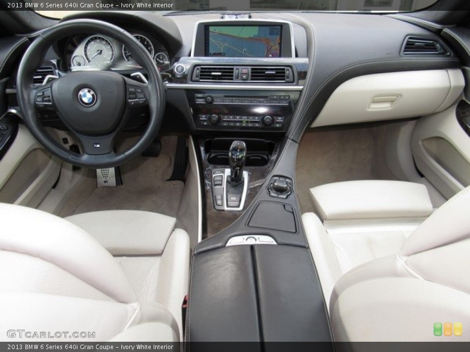 Ivory White Interior Photo for the 2013 BMW 6 Series 640i Gran Coupe #118936479