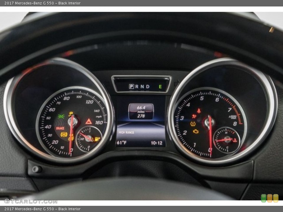 Black Interior Gauges for the 2017 Mercedes-Benz G 550 #118937207