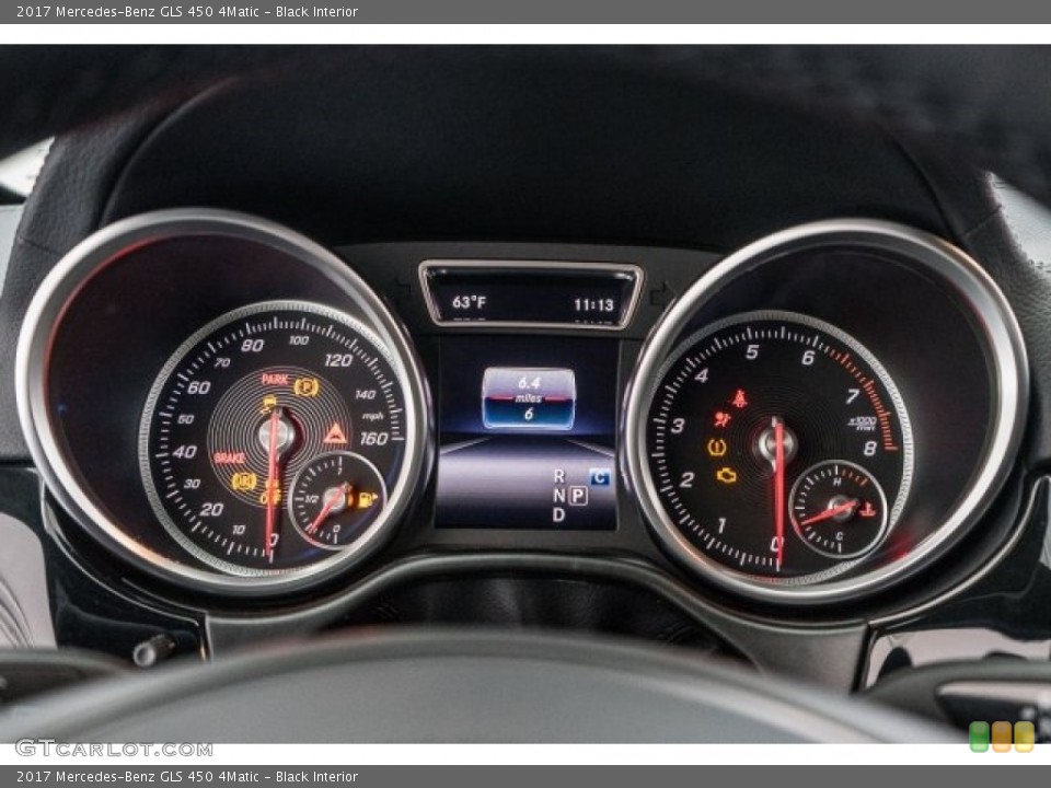 Black Interior Gauges for the 2017 Mercedes-Benz GLS 450 4Matic #118937425